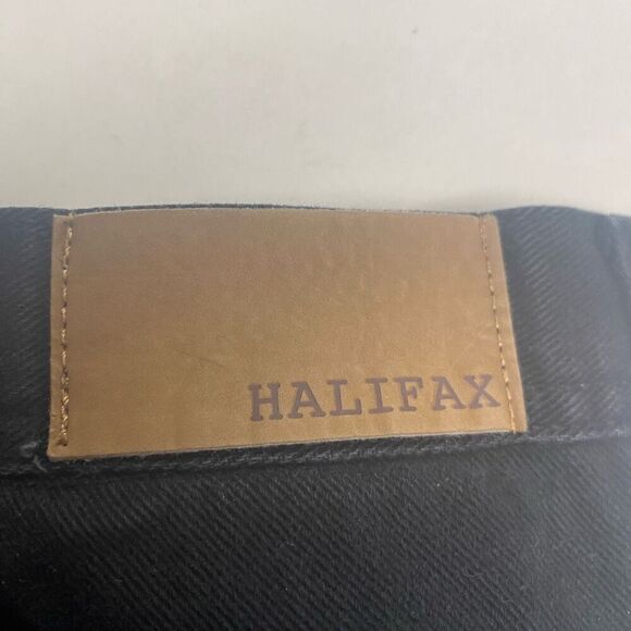 HALIFAX Men’s Black Jeans Size 44W 32L HAND MEASURES‎ SHORTER SEE PICTURE - Picture 3 of 7